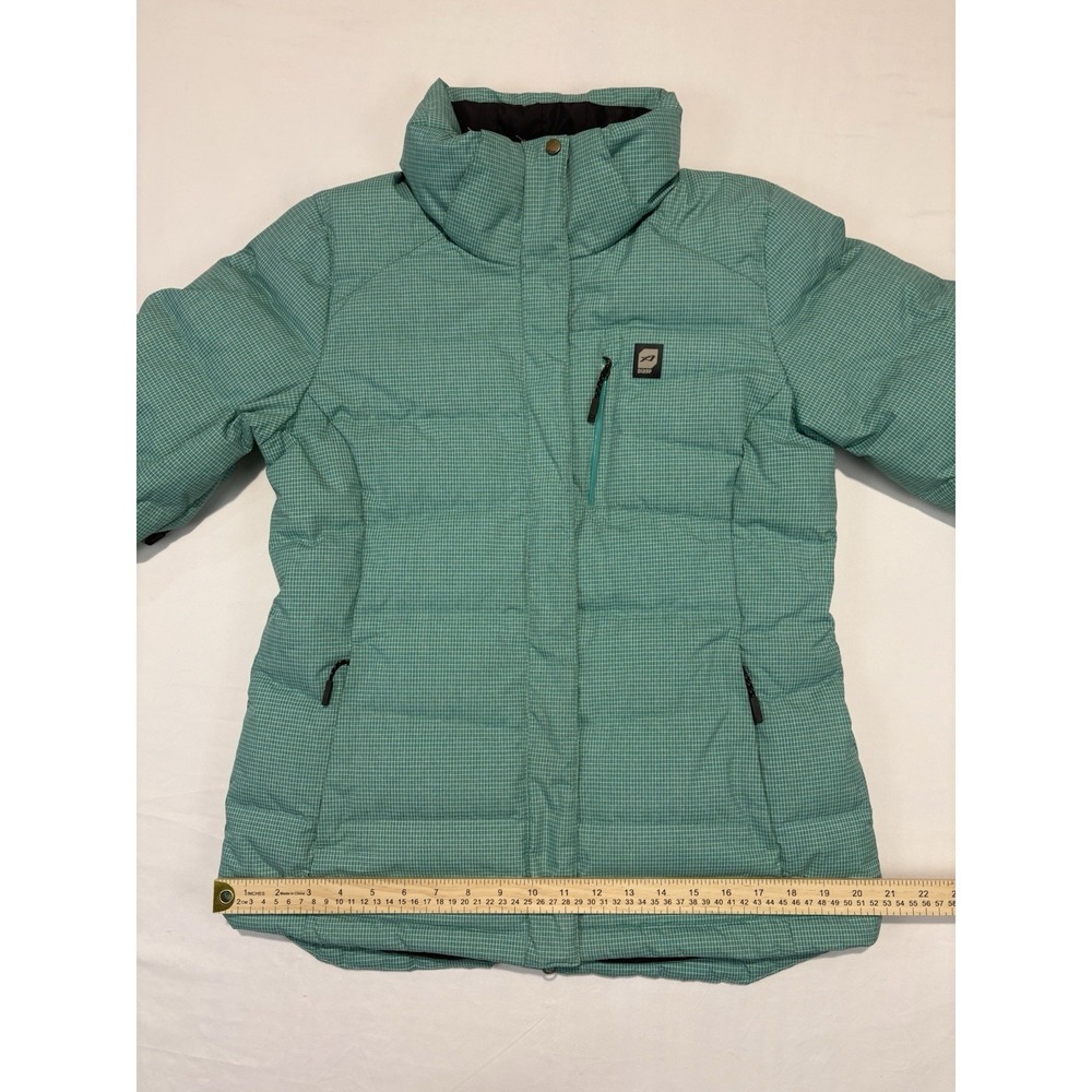 Orage Puffer Ski Jacket Feather Down Fill  Prime 20  Women's Medium Aqua No Hood - Picture 7 of 16